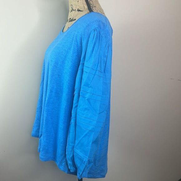Chicos Sz 4 linen top - Picture 3 of 8